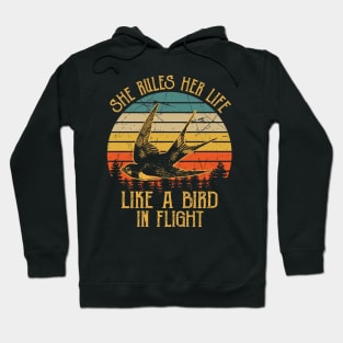 Stevie Nicks She Rules Her Life Like A Bird In Flight Hoodie